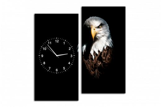 Модульная картина-часы Орёл